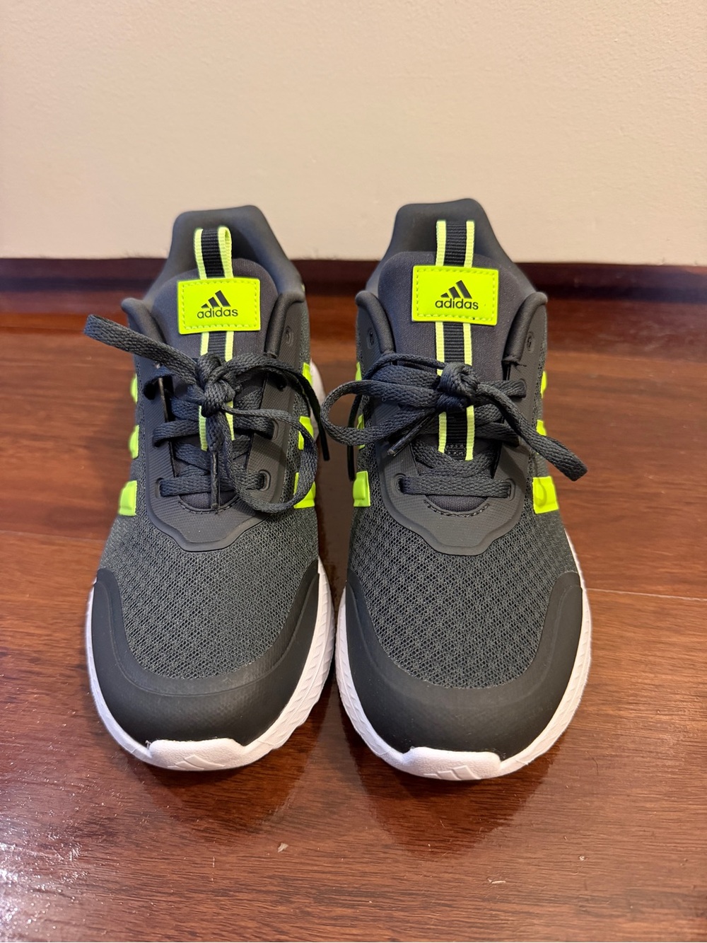 adidas X PLRPATH Kids shoes - black and neon green - youth US size 4